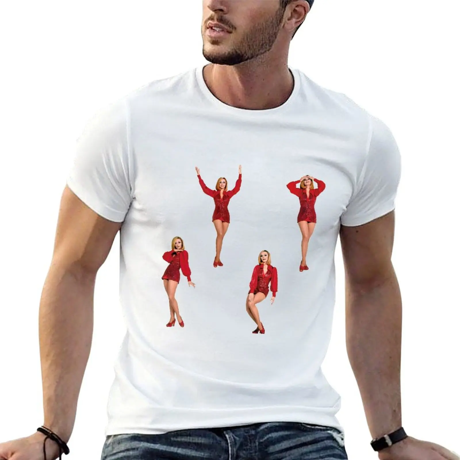 Conjunto de camisetas con estampado de Raffaella Carrà, camiseta para hombre, camisetas 100% de algodón para hombre, paquete de camisetas gráficas de algodón para hombre