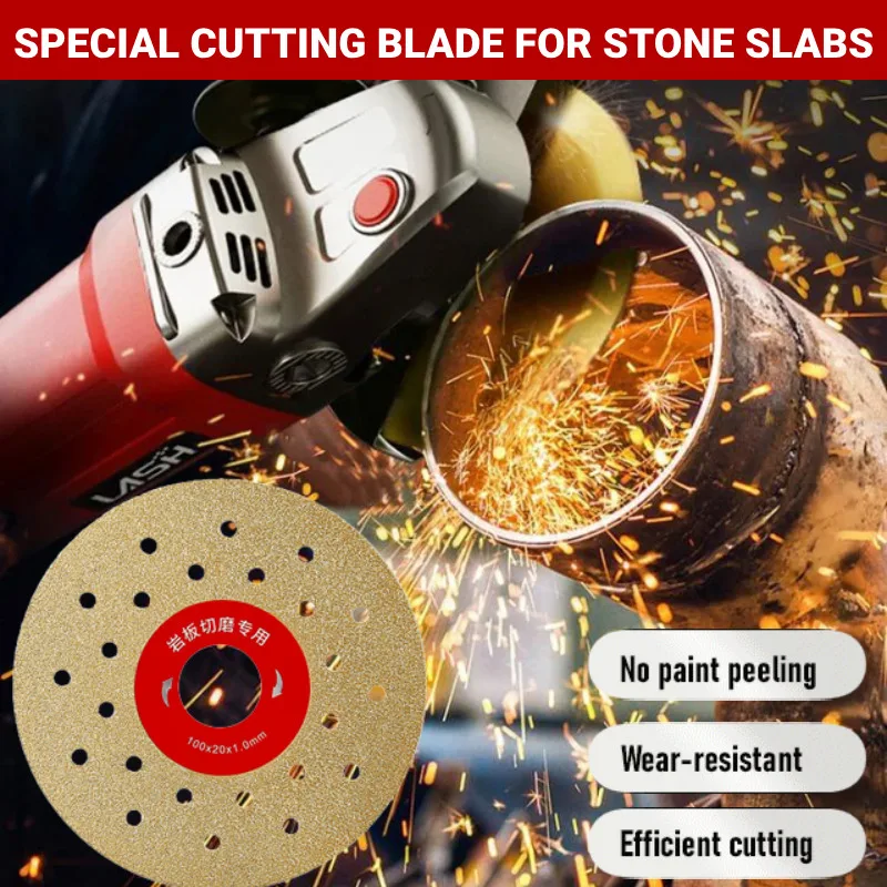 Cutting blade for rock plate Tile trimming, cutting and grinding dual-use angle grinder sanding blade does not chipping