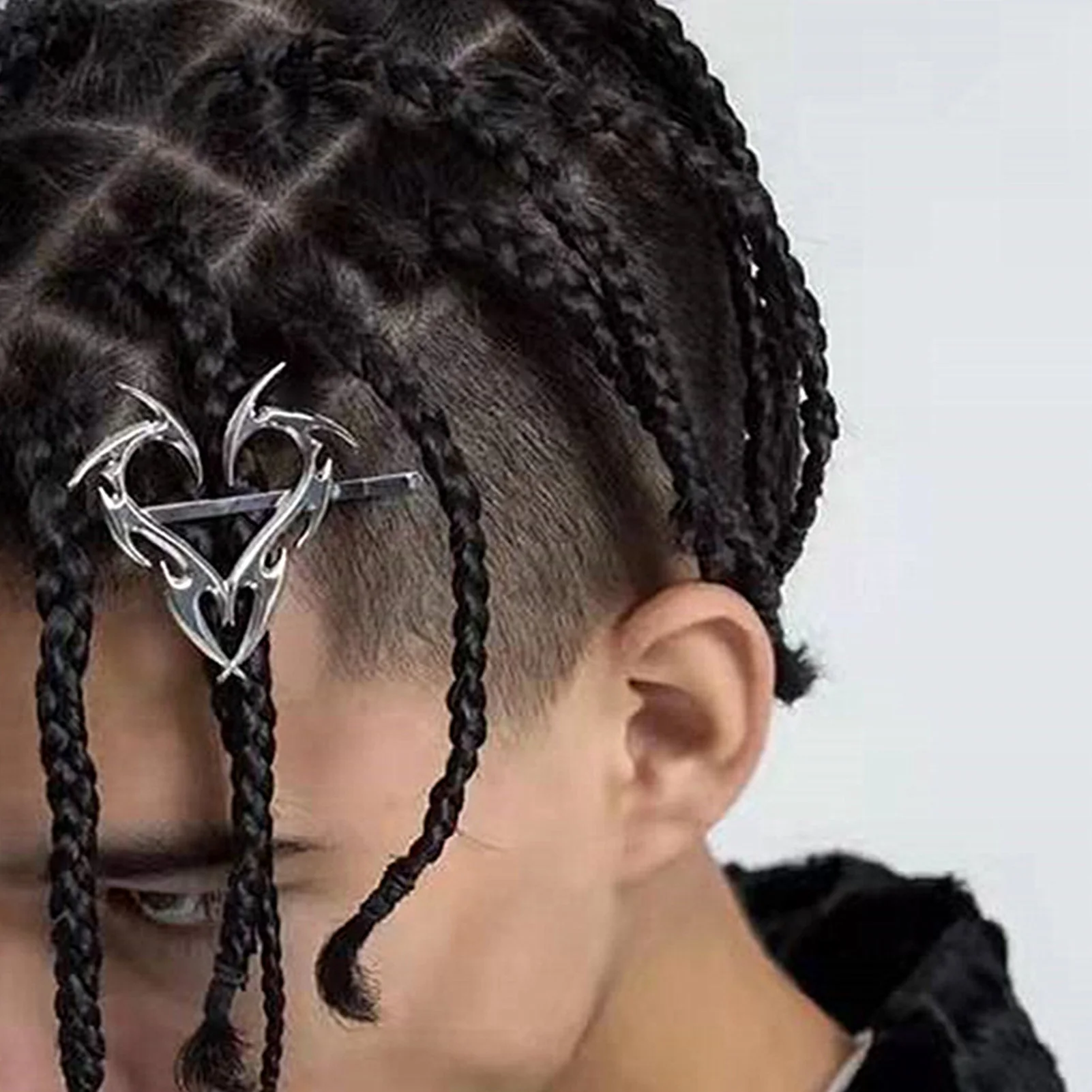 Y2K Metall Haarspangen Kreative Dart Herzförmige Haarspange Für Frauen Mädchen Trendy Geometrische Haarspange Mode Punk Haarschmuck