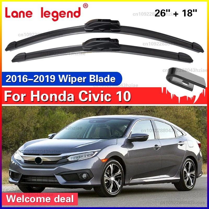 Für Honda Civic 10 Gen FC FC1 FC2 FC5 2016 2017 2018 2019 Wischer Front Wischer Klingen Windschutzscheibe Windschutz Fenster Pinsel 26 "+ 18"