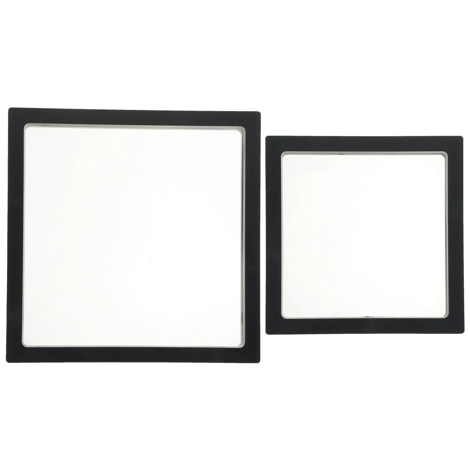 

2Pcs Watch Storage Box Jewelry Floating Frame Suspension Holder Display Stand for Rings Earrings Bracelets Necklace Organizer