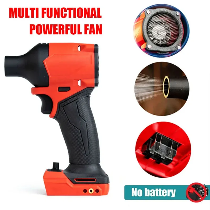 

Electric Goddess for Milwaukee Fan Turbojet Xl 140,000RMP Multi-functional Mini Powerful Fan Car Wash Fan with Battery & Charger