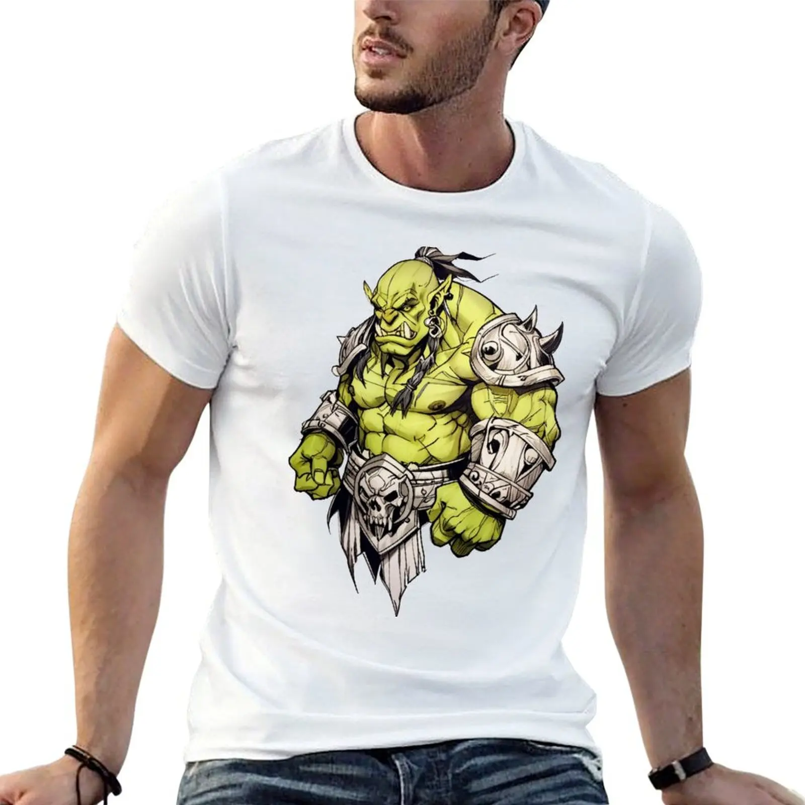 Orc Warrior T-Shirt anime shirt boys animal print mens t shirts