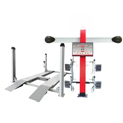 Hydraulic Four post car lift and automotive  equipment 3d wheel alignment machine for sale