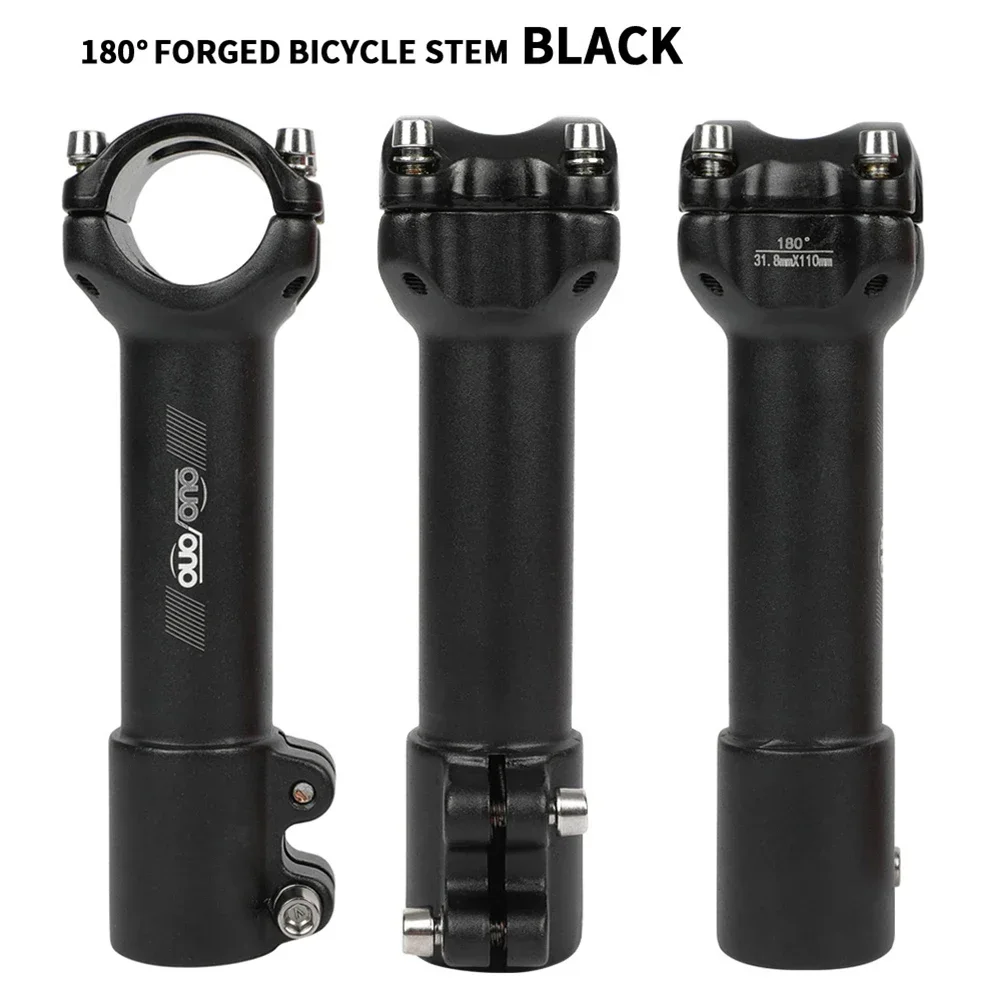 

Brand New High Quality Cycling Bike Stem Accessories 180 Degree 28.6x31.8x110mm Aluminum Alloy Bicycle Fittings