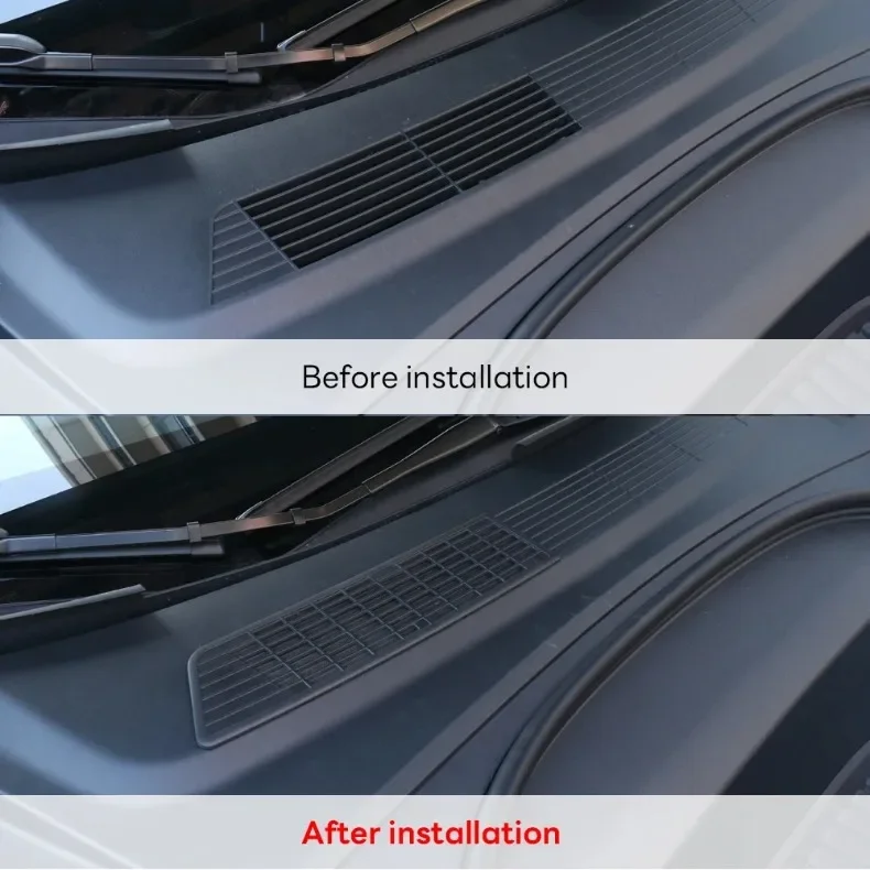 Für Tesla Model 3 Highland 2024-2020 2026 Luftstrom-Lüftungsabdeckung Einlassverkleidung Anti-Blockier-Prävention Einlass Anti-Insekten Zubehör – Detail 4