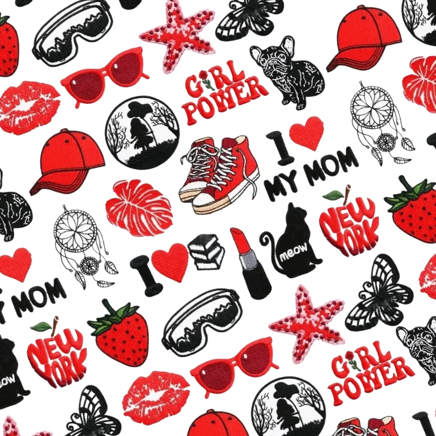 

Halloween Patches Themed Style Embroidered Patch Costume Punk Patch DIY Sewing Iron Patch Costume Hot Stick Ironing