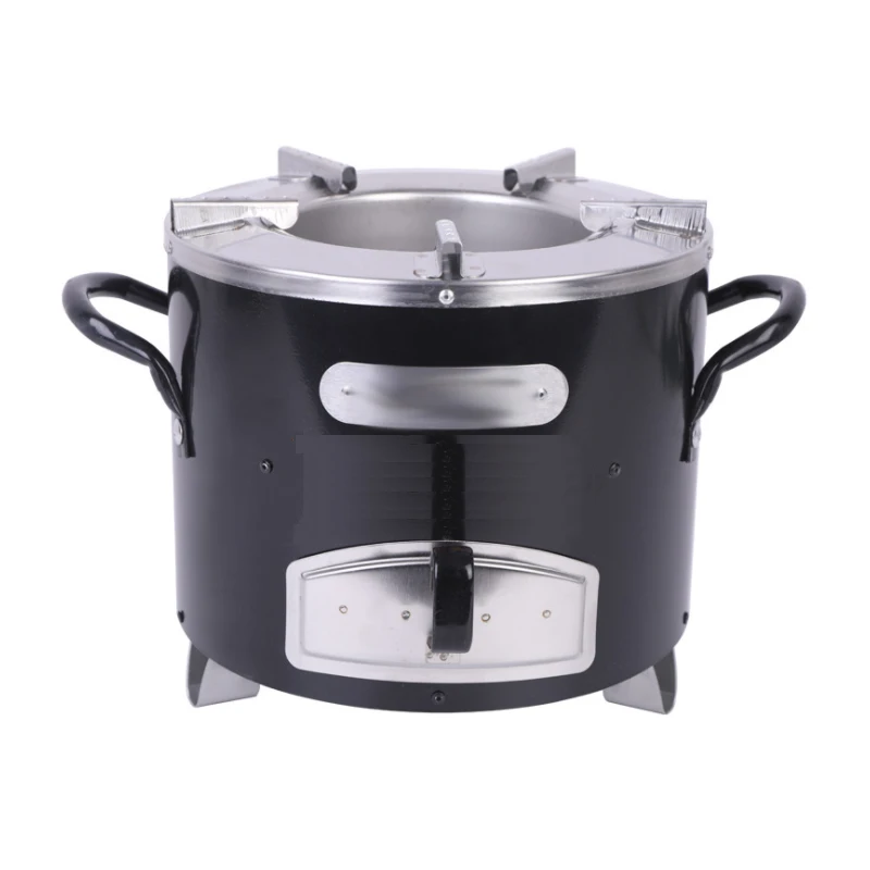 26cm Stainless Steel Household Firewood stove Stove Integrated Multi-fuel Stove Oven Charcoal Cooking Stove