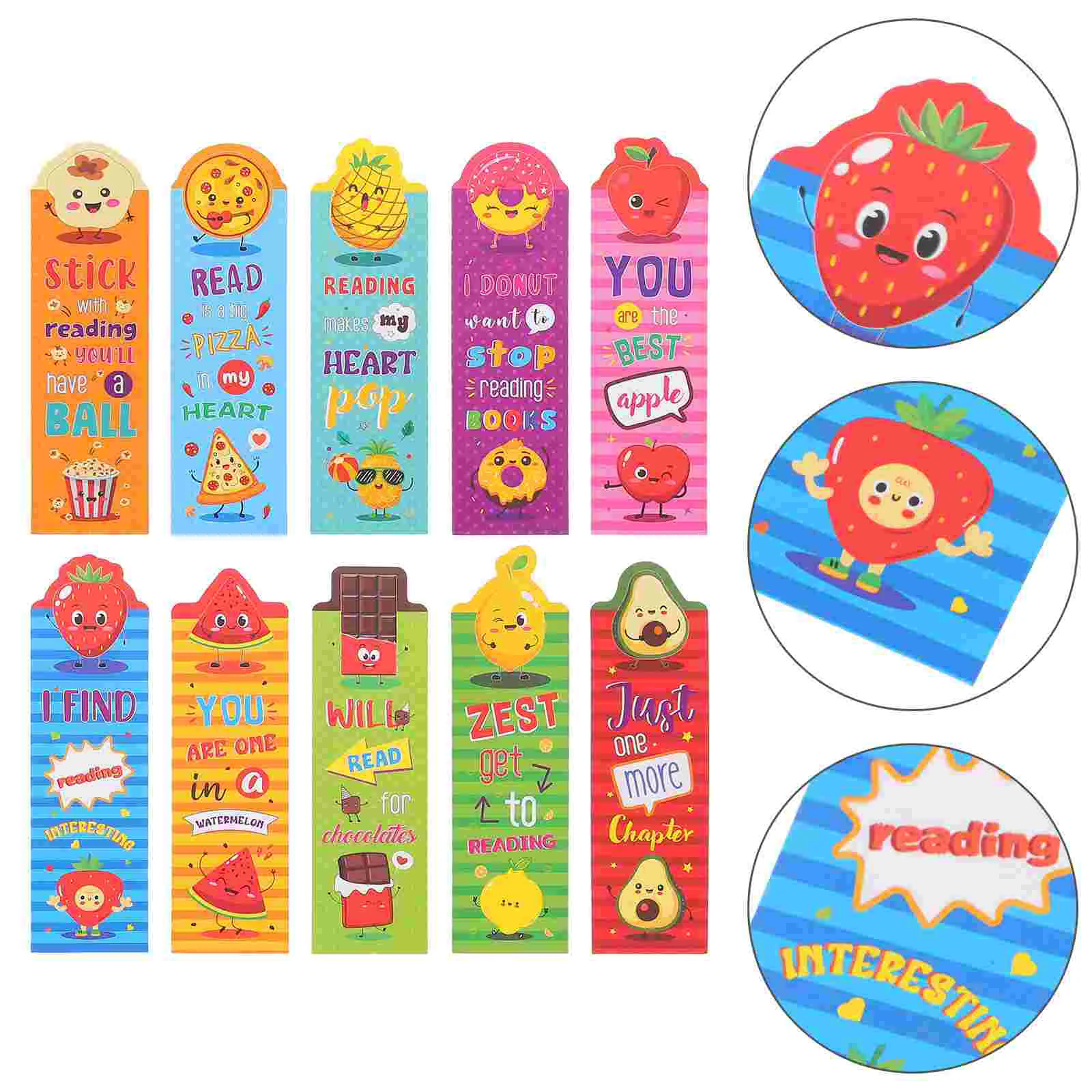 

30 Pcs Children's Bookmark Markers for Reading Kids Bookmarks Bulk Happy Birthday Classroom Gifts Page Paper