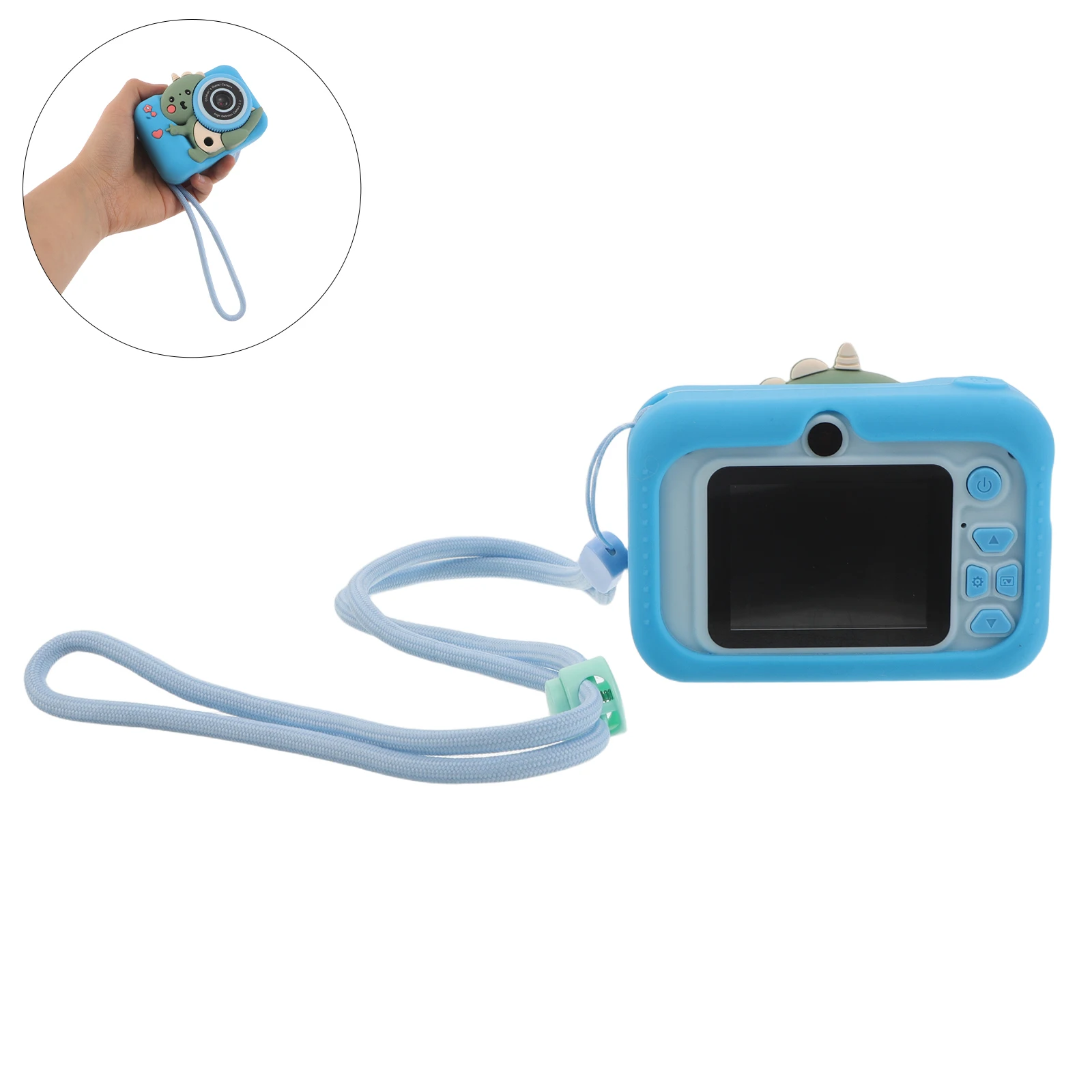 Câmera Digital Infantil com Design Compacto e Portátil, Câmeras Duplas HD Frontal e Traseira para Fotografia de Crianças