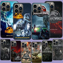 New World Jurassic Park Phone Case For Apple Iphone 16E 16 17 Pro Max Air 15 Pro 14 Plus 12 13 Mini Cover Cute Fundas Si