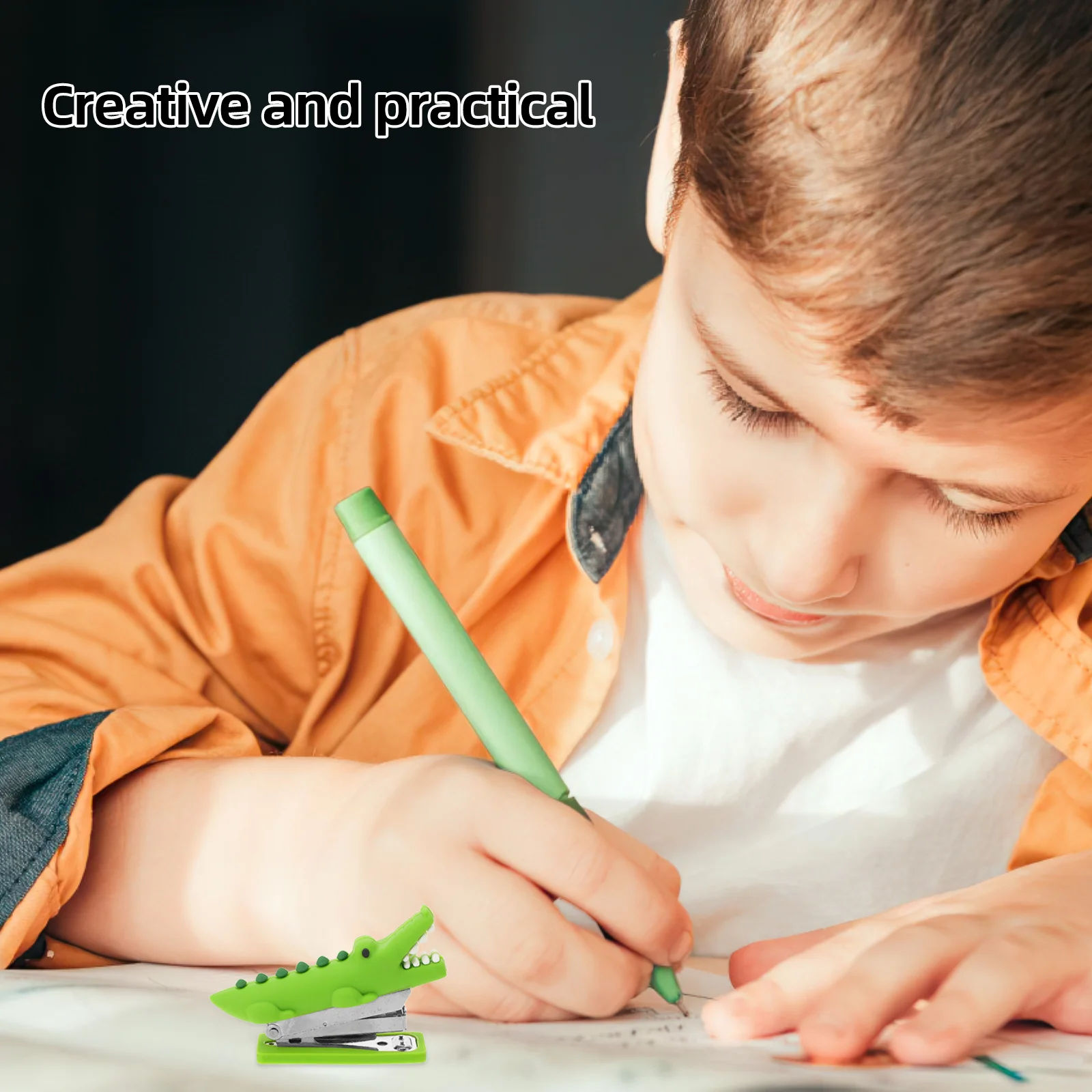 

Милый мини-степлер в мультяшном стиле, многоразовый ручной степлер с плавной и беспроблемной работой для офиса, учебы, организации канцелярских принадлежностей на рабочем столе