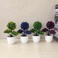 Artificial Plants Bonsai Tree Decorations Small Potted Plant for Home Table Decor Simulation Flower Garden Ornament