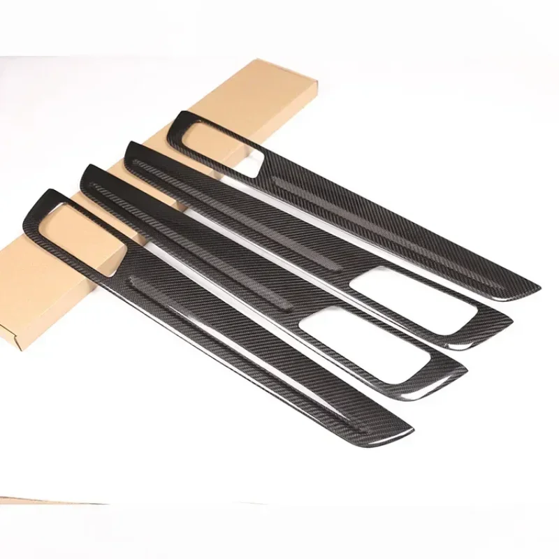 

For Porsche Real Dry Carbon Fiber Interior Door Panel Decoration Strip Modification Auto Accessories Anti-Slip Pad Mobile Phone