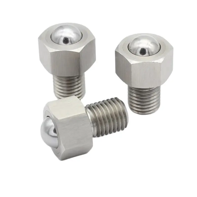 Universal Steel Ball Roller BCHL Screw Type Hexagonal Bolt QDE02 Stainless Steel Bull Eye Ball Roller Bearing