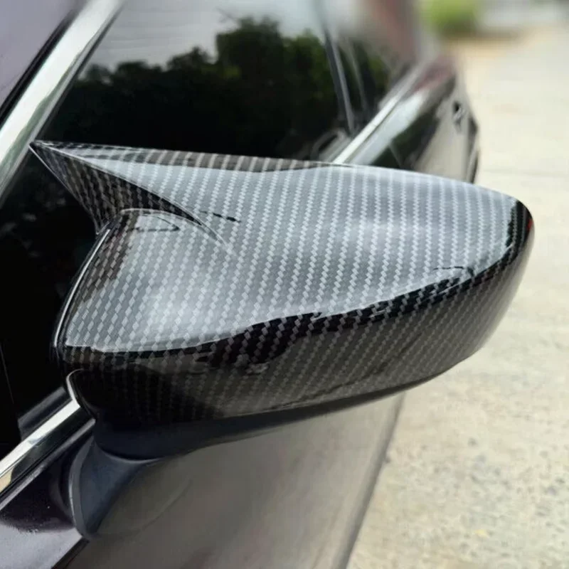 

For Mazda 6 Atenza 2014 2015 2016 2017 Car Rearview Side Mirror Cover Wing Cap Exterior Door Housing Shell Trim ABS Carbon/Black