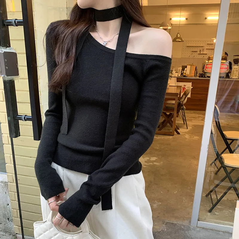 Off Shoulder T-Shirt Elegant Women'S Clothing Womens Chinoiserie Style Asian Oriental Fashion Cool Trendy Chic Casual Simple Ins