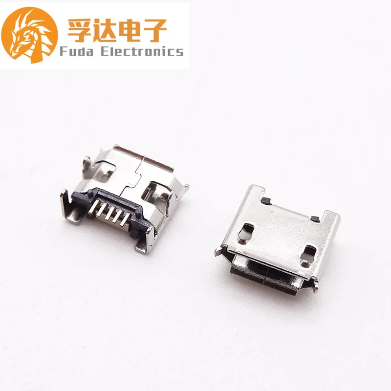 For MICRO 5P 7.2 Female seat 7.2 Pitch four-leg socket foot length 1.1 pin lengthened 0.75 with column