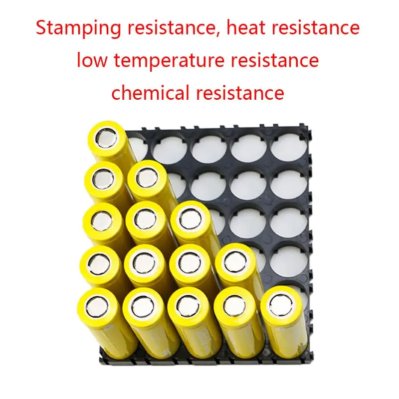 Pacote 20 18650 células íon lítio suporte bateria dupla suporte ABS acessórios fixação