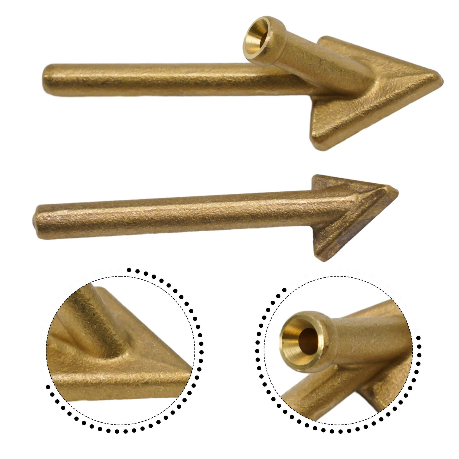 2PCS Tips Replacement For 80 Watt Plastic Welding TPO TEO PP Auto Bumper Steel Gold Welding Tool Accessories