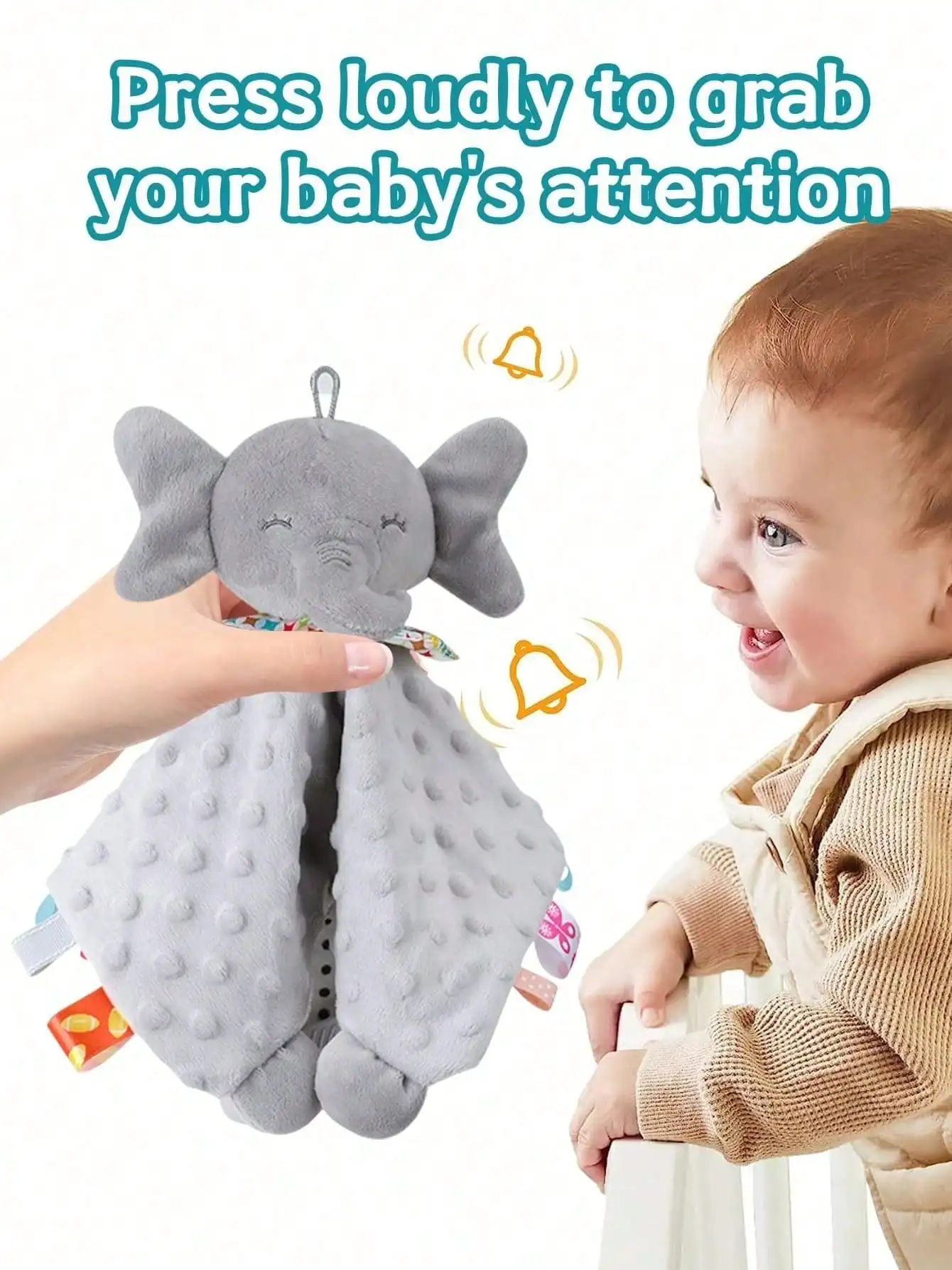 طفل محشوة الحيوان بطانية أمان مع عضاضة محبوب لطيف تكبب بطانية أفخم العلامات لعبة Snuggler بطانية للطفل الرضيع #1