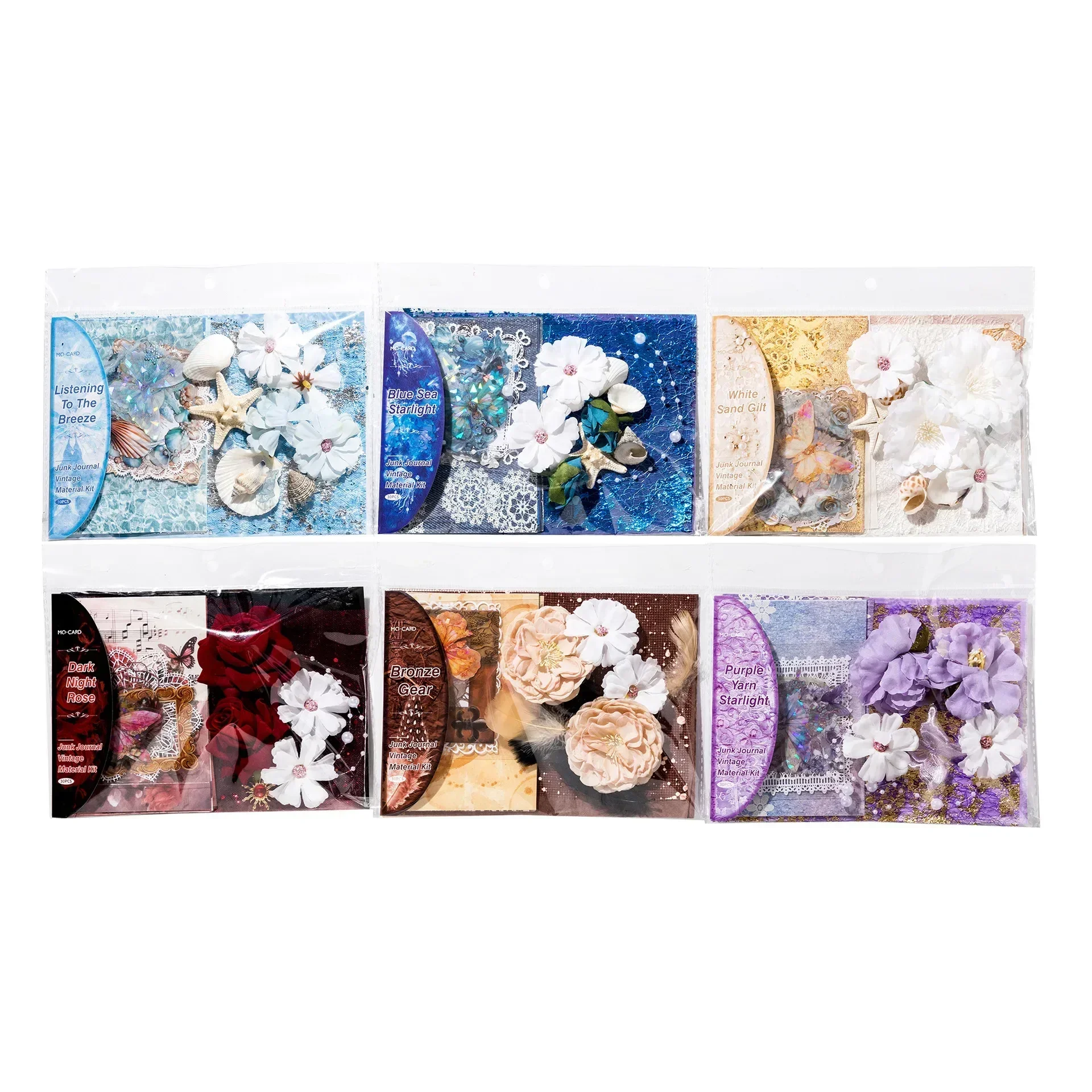 JIANWU Art Scrap Book Series Vintage Lace Butterfly Landscaping  Collage Decor Material Package Creative DIY Journal Stationery