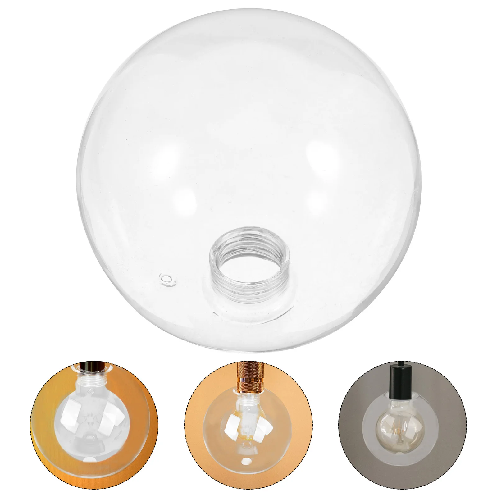 

Glass Globe Chandelier Lamp Shade Replacement G9 Clear Round 100mm Ball Wall Sconce Hanging Light Fixture for Ceiling Pendant