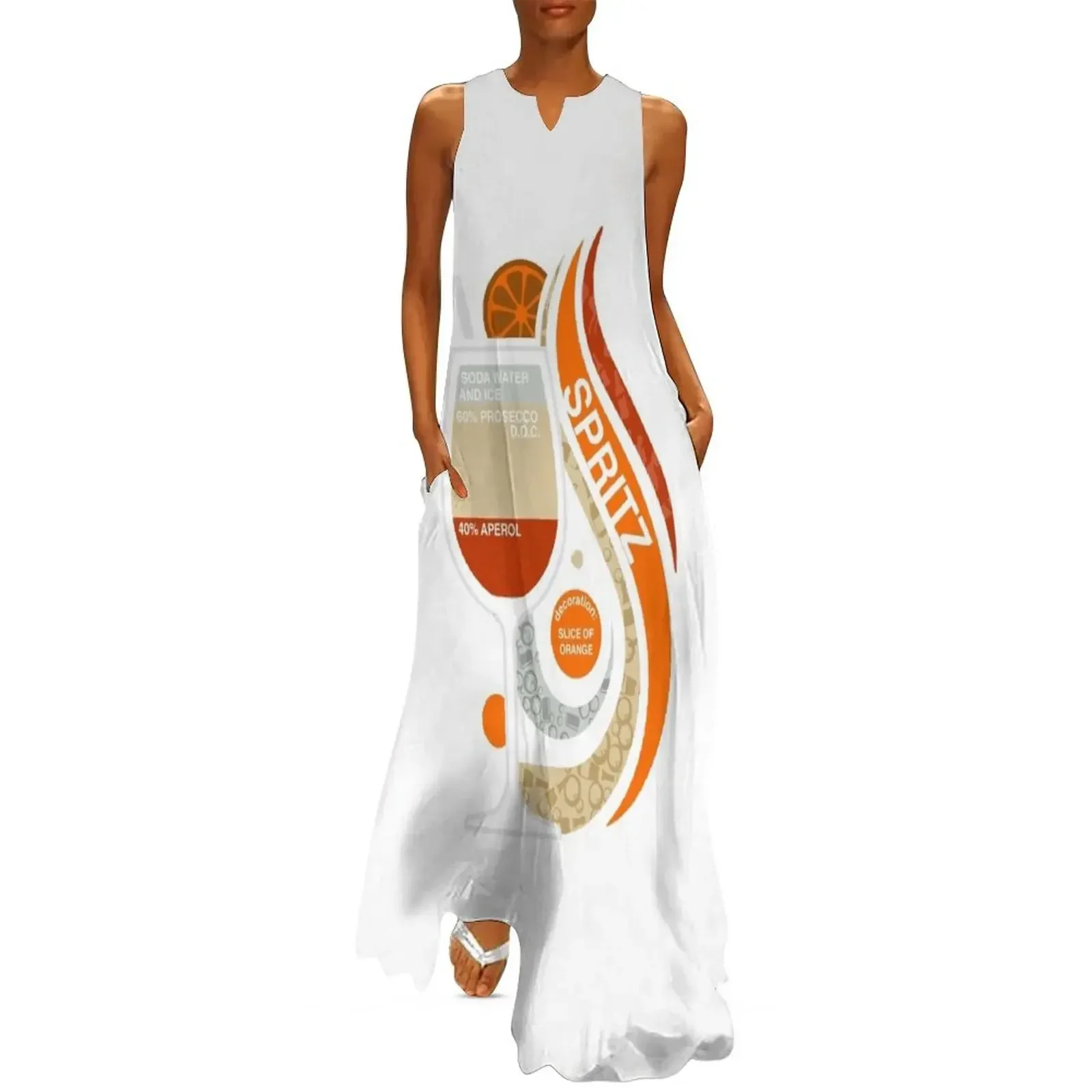 

spritz Long Dress elegant guest wedding dress long dress women for women Summer skirt