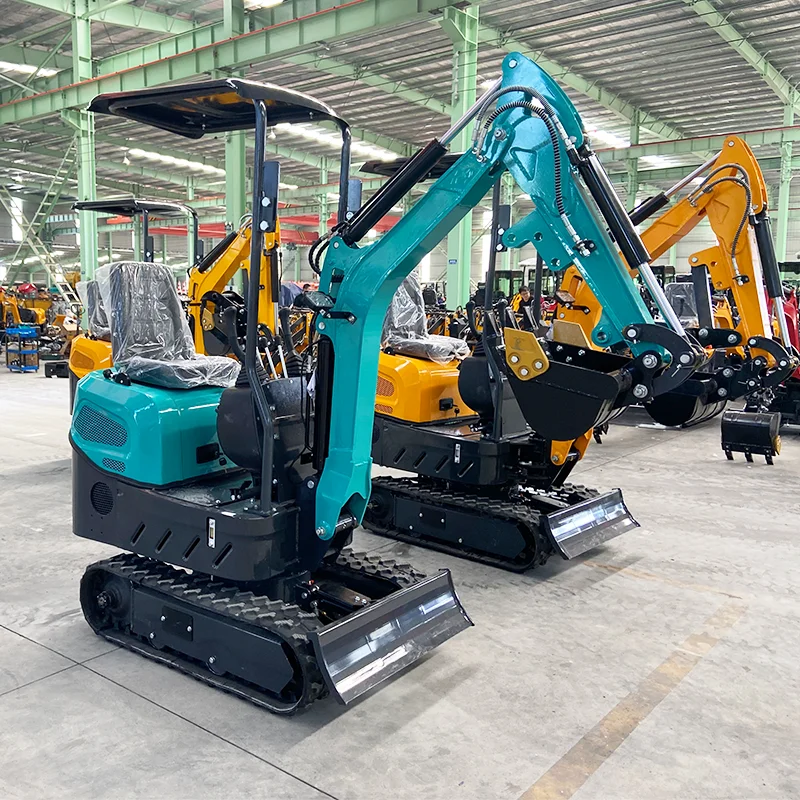 

Customized free shipping small excavator 1.2 tons farm hydraulic small micro excavator Epa engine crawler digger