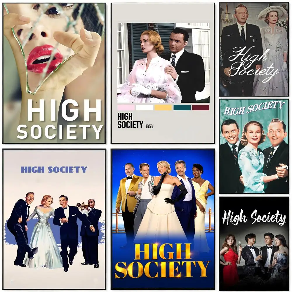 Moive High Society Poster Poster HD Waterproof Self-Adhesive Wall Art – Multi-Scene Use, Top Gift Pick