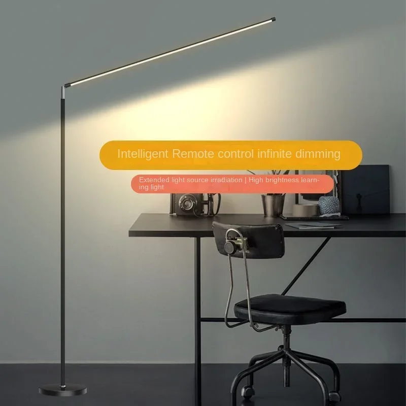 Imagem -03 - Minimalismo Led Floor Lamp Super Bright Reading Lamp Sala de Estar Quarto Cabeceira Vertical Lamp Piso Piano Luminária