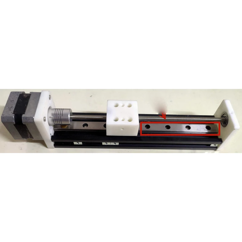 

Linear guide sliding table ball screw stepper servo motor