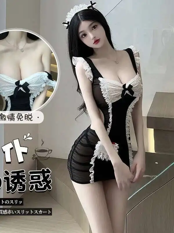 섹시 레이스 가슴 감싸는 허리 파임 백리스 폴드 시스루 거즈 랩 힙 핫앤스파이시 메이투 슬림 드레스 우아한 40WN