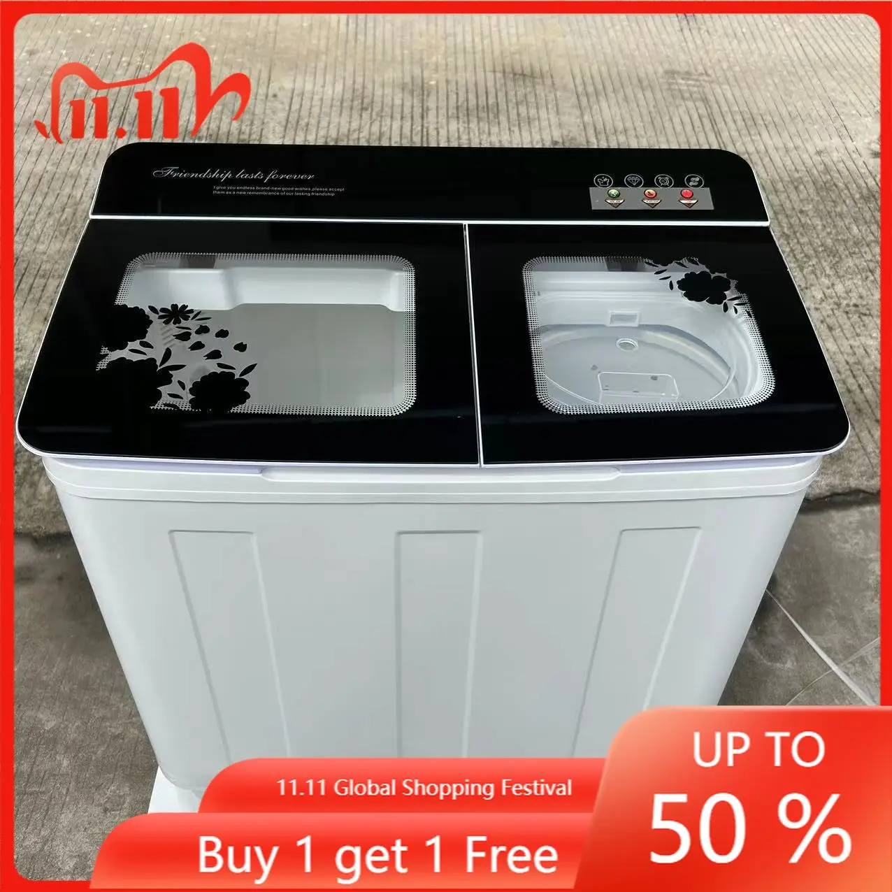 STLFTwin Tub Semi Automatic Washing Machine Top Loading 10KG/15KG Wash and Spin Separetely Cheap Price