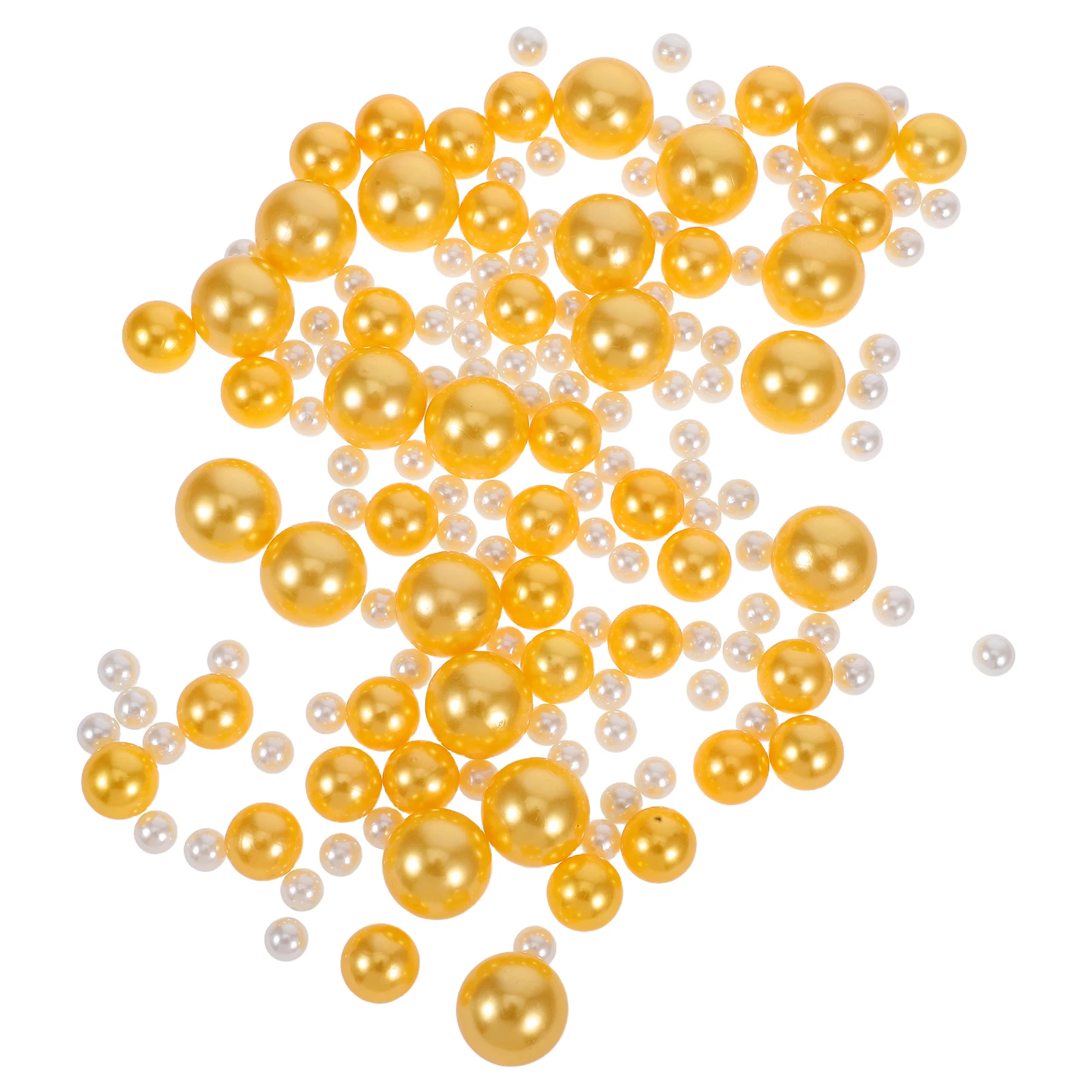 

150pcs Non Porous Artificial Pearls Vase Decor Filler ABS Material Wedding Table Craft Centerpiece Round Beads Easy Clean Long