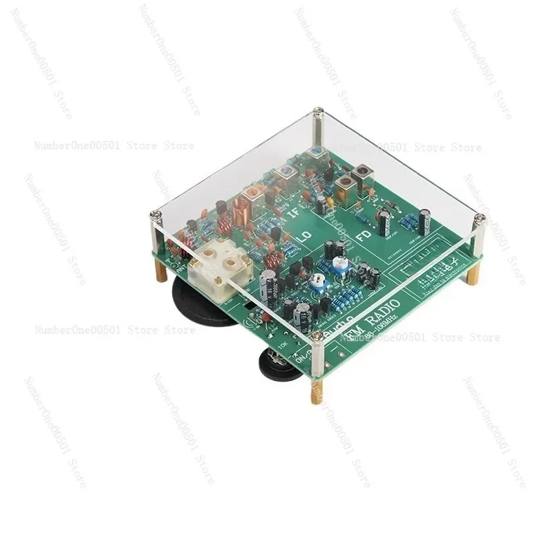 

FM Radio Kit DIY Electronic Project Discrete Component Receiver Wireless Build Your Own