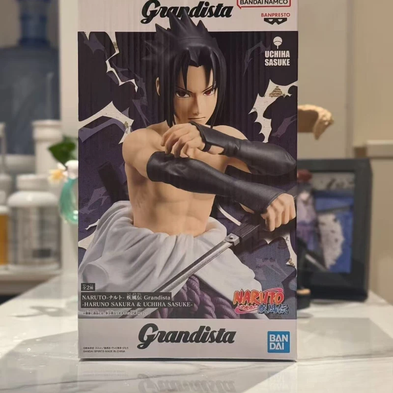

Original Studio Bandai Glasses FactoryGrandista UchihaSasuke new movable figure doll model toy collection ornaments holiday gift