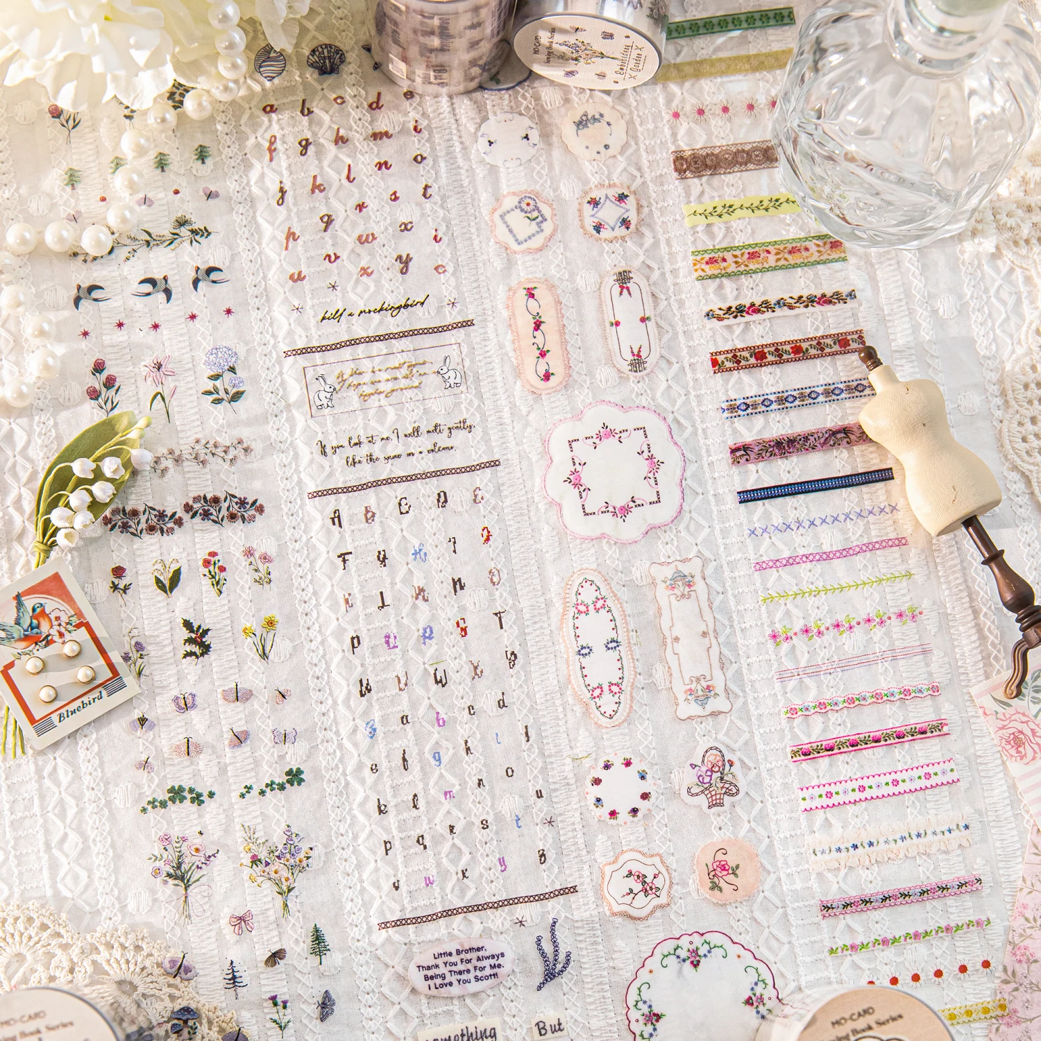 8packs/LOT The Book of Sewing series cute lovely retro decorative PET tape