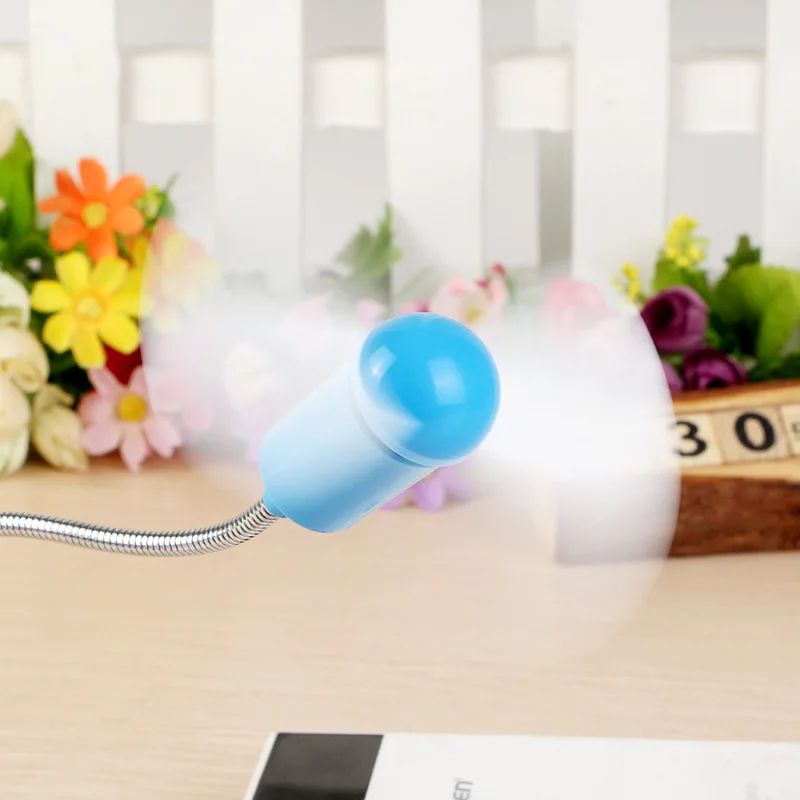 1 Buah Kipas Mini Portabel Kipas Bentuk Ular USB Kipas Pendingin Dapat Disesuaikan Kipas Pendingin Daun Lembut Diam untuk Telepon Komputer Desktop Laptop