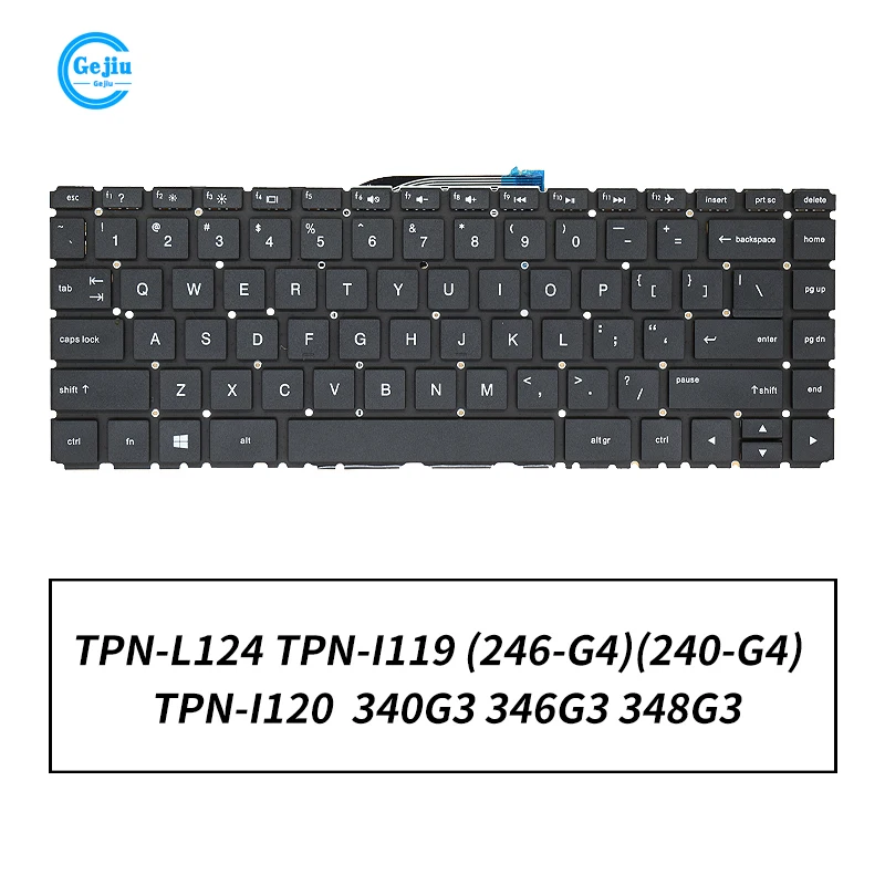 Laptop Replace Keyboard New FOR HP 14-AC 14-AD TPN-l124 I119 TPN-I120