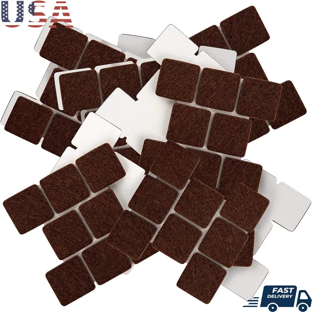 

Heavy Duty Square Felt Furniture Pads 1 Inch 96 Pack Protect Hardwood Floors Reduce Scratching Noise Durable Self Stick Adhesive