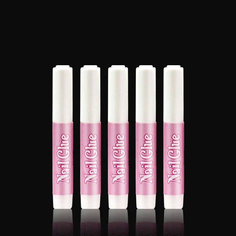 10 unids/set 2g puntas de uñas postizas pegamento decoración de uñas pegamento de uñas postizas para pegatinas y calcomanías de uñas herramientas de manicura