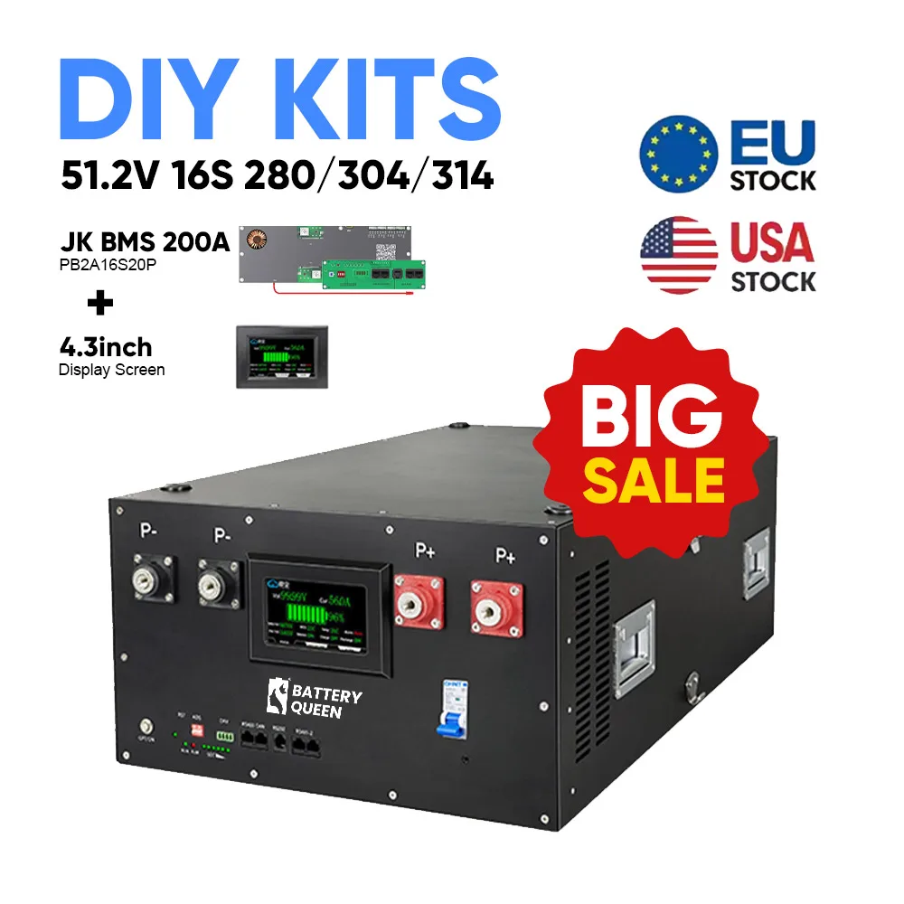 

АКЦИЯ ЕС Seplos Mason 280 DIY Kit с 16S 200A BMS для серверной стойки 15 кВтч 12 В 24 В 48 В 230 Ач 280 Ач LiFePO4 Батарейный блок/корпус