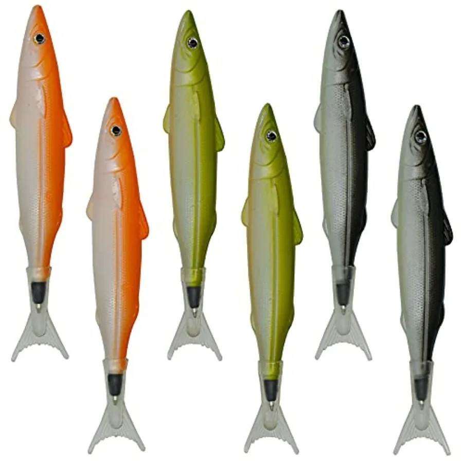 

6 PCS Fish Ballpoint Pen Creative Novelty Pens Black Ink for School Office Home