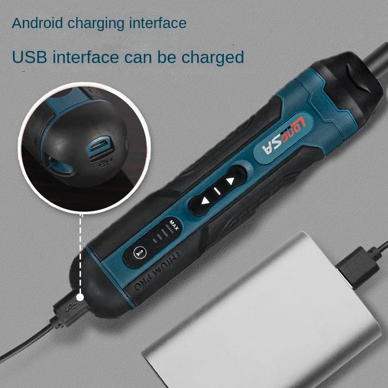 Torque adjustment straight handle 3.6V electric screwdriver small multi-function removal screwdriver electric screwdriver