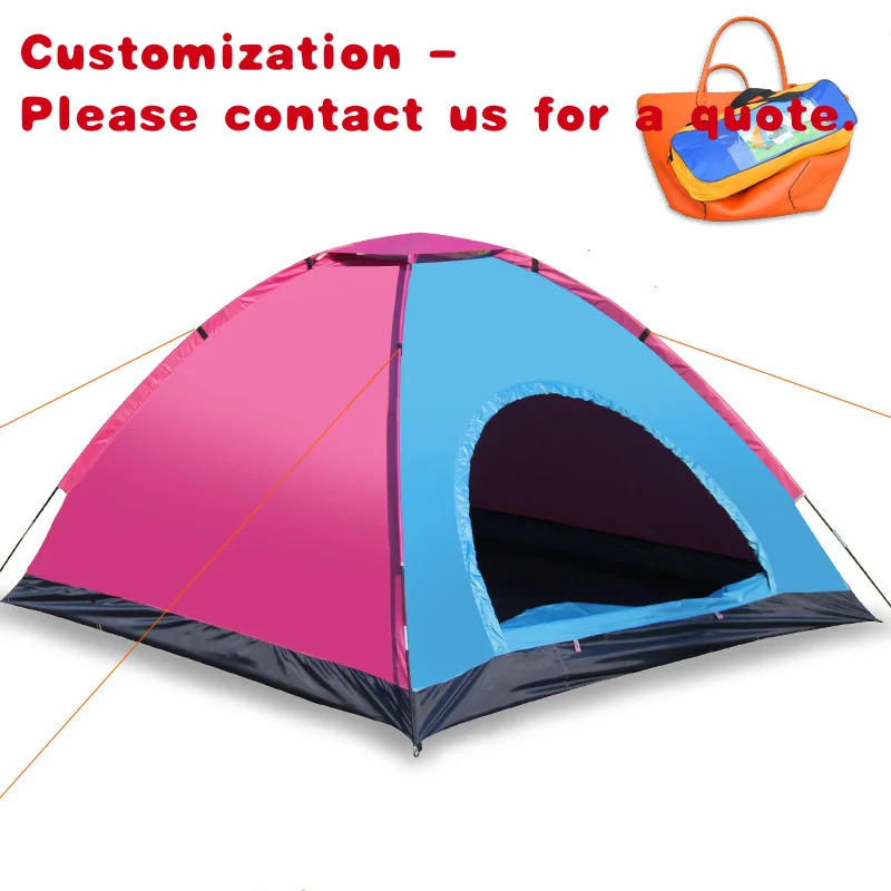 

custom.Best Selling Portable Single-layer up Outdoor Hiking Family Camping Tent