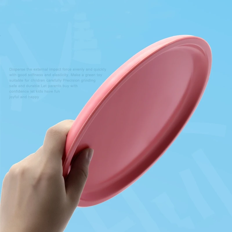 1pcs Soft Non-Slip Flying Disc Educational Flying Plate Outdoor Family and Friends Interactive Games Colorful Fun Toys