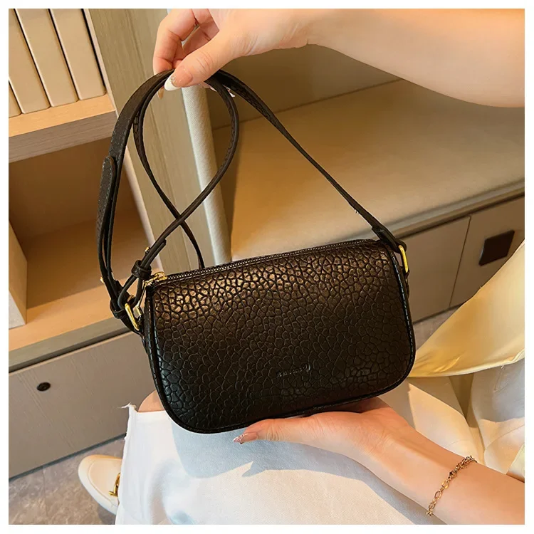 2023 Popular Bag Female New Fashion Texture Shoulder Bag Large Capacity Retro Ladies Crossbody Shoulder Bag for Girls