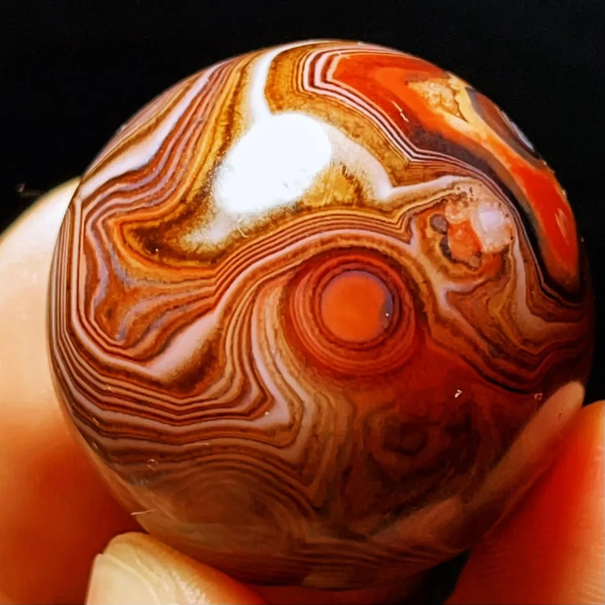 Decor Stone Vibrant Color Banded Agate, Tumbled Polished Stone, Jewelry Making, Natural Stone, Crystal Collection, Table Display