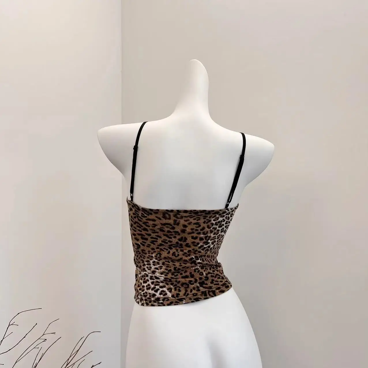 Women\'s Leopard Crop Top Sets Fashion Vest Aesthetic Corset Top Off Shoulder Sleeveless Y2k Sexy Vintage Tank Tops 2000s Clothes